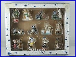 Big Sky Carvers Cats and Birds 12 Days of Christmas Ornament Set in box Rare