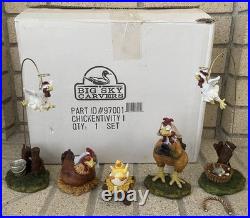 Big Sky Carvers Chickentivity I Figurines Nativity Christmas Angels Mary Joseph