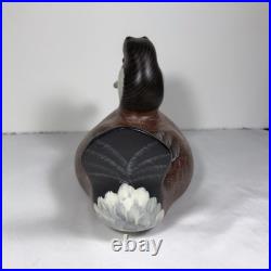 Big Sky Carvers Chris Linn Carved Wood Ruddy Duck Figurine Wooden Statue