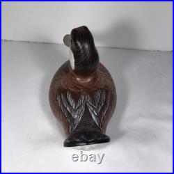 Big Sky Carvers Chris Linn Carved Wood Ruddy Duck Figurine Wooden Statue