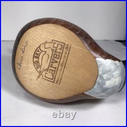 Big Sky Carvers Chris Linn Carved Wood Ruddy Duck Figurine Wooden Statue