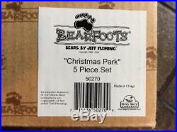 Big Sky Carvers Christmas Park Set of 5 BEARFOOTS Bears by Jeff Flemming