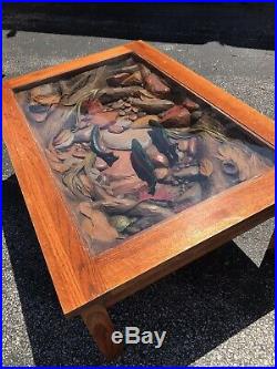 Big Sky Carvers Coffee Trout Stream II Coffee Table & Anglers Occassional Table