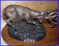 Big Sky Carvers Composite Bronzed Sculpture Dominance 2001 Bradford Williams