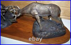 Big Sky Carvers Composite Bronzed Sculpture Dominance 2001 Bradford Williams