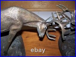 Big Sky Carvers Composite Bronzed Sculpture Dominance 2001 Bradford Williams