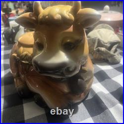 Big Sky Carvers Cow 12 Cookie Jar Belle The Cow 2003 Rare