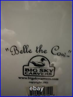 Big Sky Carvers Cow 12 Cookie Jar Belle The Cow 2003 Rare
