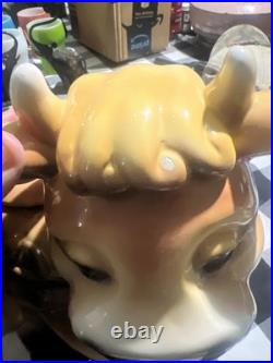 Big Sky Carvers Cow 12 Cookie Jar Belle The Cow 2003 Rare