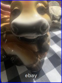 Big Sky Carvers Cow 12 Cookie Jar Belle The Cow 2003 Rare