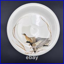 Big Sky Carvers DUCKS UNLIMITED 10.5 Dinner Plates SET/6 Stoneware VTG RARE
