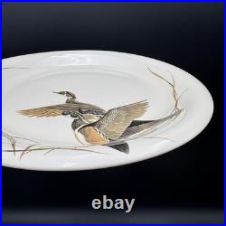 Big Sky Carvers DUCKS UNLIMITED 10.5 Dinner Plates SET/6 Stoneware VTG RARE