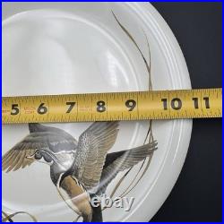 Big Sky Carvers DUCKS UNLIMITED 10.5 Dinner Plates SET/6 Stoneware VTG RARE