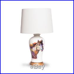 Big Sky Carvers Dean Crouser Redhead Cardinal Bird Porcelain Table Lamp & Shade