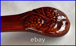 Big Sky Carvers Deep Reddish Brown Pine Cone Soup Tureen with Lid & Serving Ladle