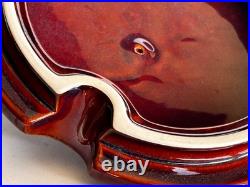 Big Sky Carvers Deep Reddish Brown Pine Cone Soup Tureen with Lid & Serving Ladle