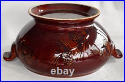 Big Sky Carvers Deep Reddish Brown Pine Cone Soup Tureen with Lid & Serving Ladle
