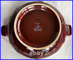 Big Sky Carvers Deep Reddish Brown Pine Cone Soup Tureen with Lid & Serving Ladle