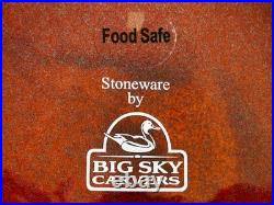 Big Sky Carvers Deep Reddish Brown Pine Cone Soup Tureen with Lid & Serving Ladle