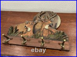Big Sky Carvers Deer/ Elk Woodland Themed Hanging Coat/Hat Rack