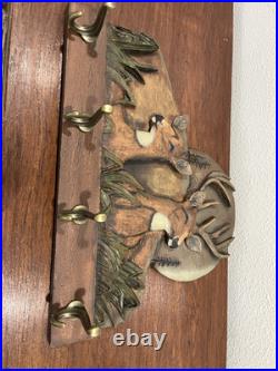 Big Sky Carvers Deer/ Elk Woodland Themed Hanging Coat/Hat Rack