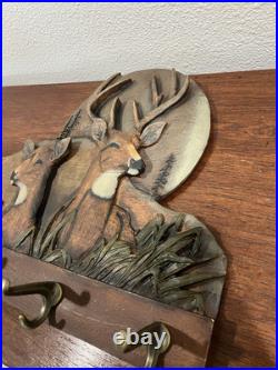 Big Sky Carvers Deer/ Elk Woodland Themed Hanging Coat/Hat Rack