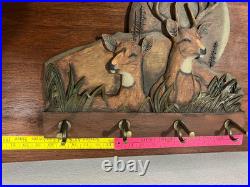 Big Sky Carvers Deer/ Elk Woodland Themed Hanging Coat/Hat Rack