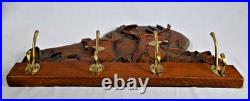 Big Sky Carvers Deer in Woods Hanging Coat & Hat Rack 17-3/4 X 14