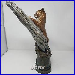 Big Sky Carvers-Dick Idol Collection-High Country Drifter Cougar, 17H Sculpture