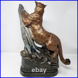 Big Sky Carvers-Dick Idol Collection-High Country Drifter Cougar, 17H Sculpture