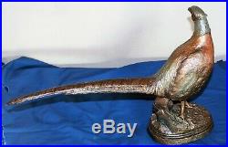 Big Sky Carvers Dick Idol High Alert Limited Edition Pheasant Sculpture Nice
