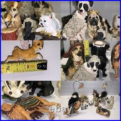 Big Sky Carvers Dog Nativity Dogtivity Set 1 & 2 dogs figurines 15 pcs RARE
