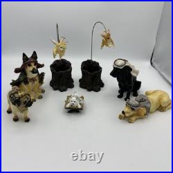 Big Sky Carvers Dog Nativity Set 9 Pc Christmas Scene Canine Figures
