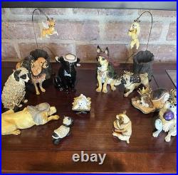 Big Sky Carvers Dogtivity Canine Dog Nativity 15 Piece Set 1 & 2 Mint