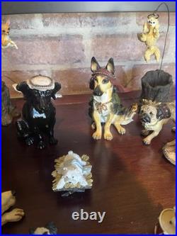 Big Sky Carvers Dogtivity Canine Dog Nativity 15 Piece Set 1 & 2 Mint