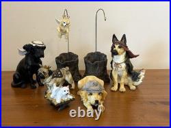 Big Sky Carvers Dogtivity I Canine Dog Nativity 8 Piece Set Christmas READ