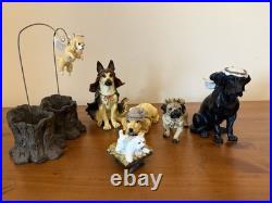 Big Sky Carvers Dogtivity I Canine Dog Nativity 8 Piece Set Christmas READ
