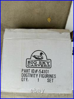 Big Sky Carvers Dogtivity I Canine Dog Nativity 9 Piece Set in Original Box