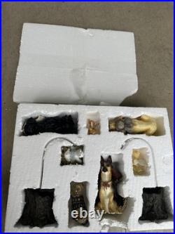 Big Sky Carvers Dogtivity I Canine Dog Nativity 9 Piece Set in Original Box