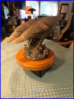 Big Sky Carvers Double Take Bradford Williams 2003 Wild Turkey Sculpture Decor