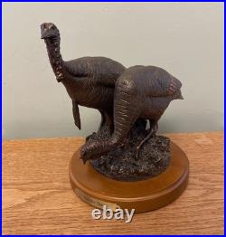 Big Sky Carvers Double Take Turkey Statue Art Sculpture By Bradford Williams