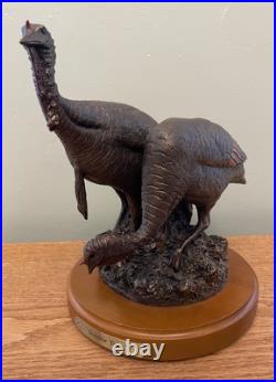 Big Sky Carvers Double Take Turkey Statue Art Sculpture By Bradford Williams