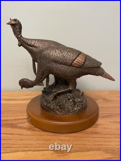 Big Sky Carvers Double Take Turkey Statue Art Sculpture By Bradford Williams