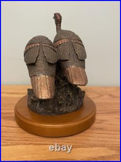 Big Sky Carvers Double Take Turkey Statue Art Sculpture By Bradford Williams
