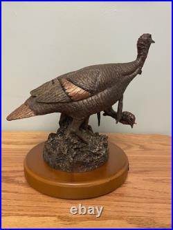 Big Sky Carvers Double Take Turkey Statue Art Sculpture By Bradford Williams