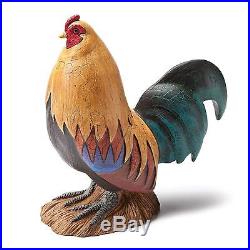 Big Sky Carvers Down on the Farm Standing Rooster Figurine Chicken Decor