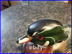 Big Sky Carvers Duck Decoy Handcrafted & Painted Figure Signed Thomas Chandler