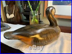 Big Sky Carvers Duck Decoy Signed By SS Huntsman Carved Wood Duck Hand Painted