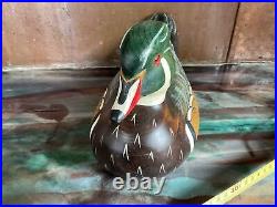 Big Sky Carvers Duck Decoy Wood Duck signed 2001 limited edition Detailed