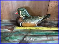 Big Sky Carvers Duck Decoy Wood Duck signed 2001 limited edition Detailed